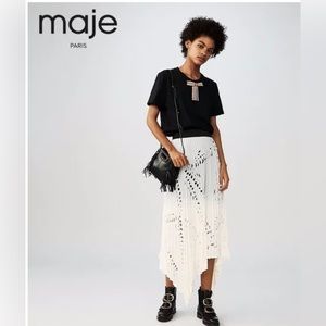 Maje Jeflexe long skirt
